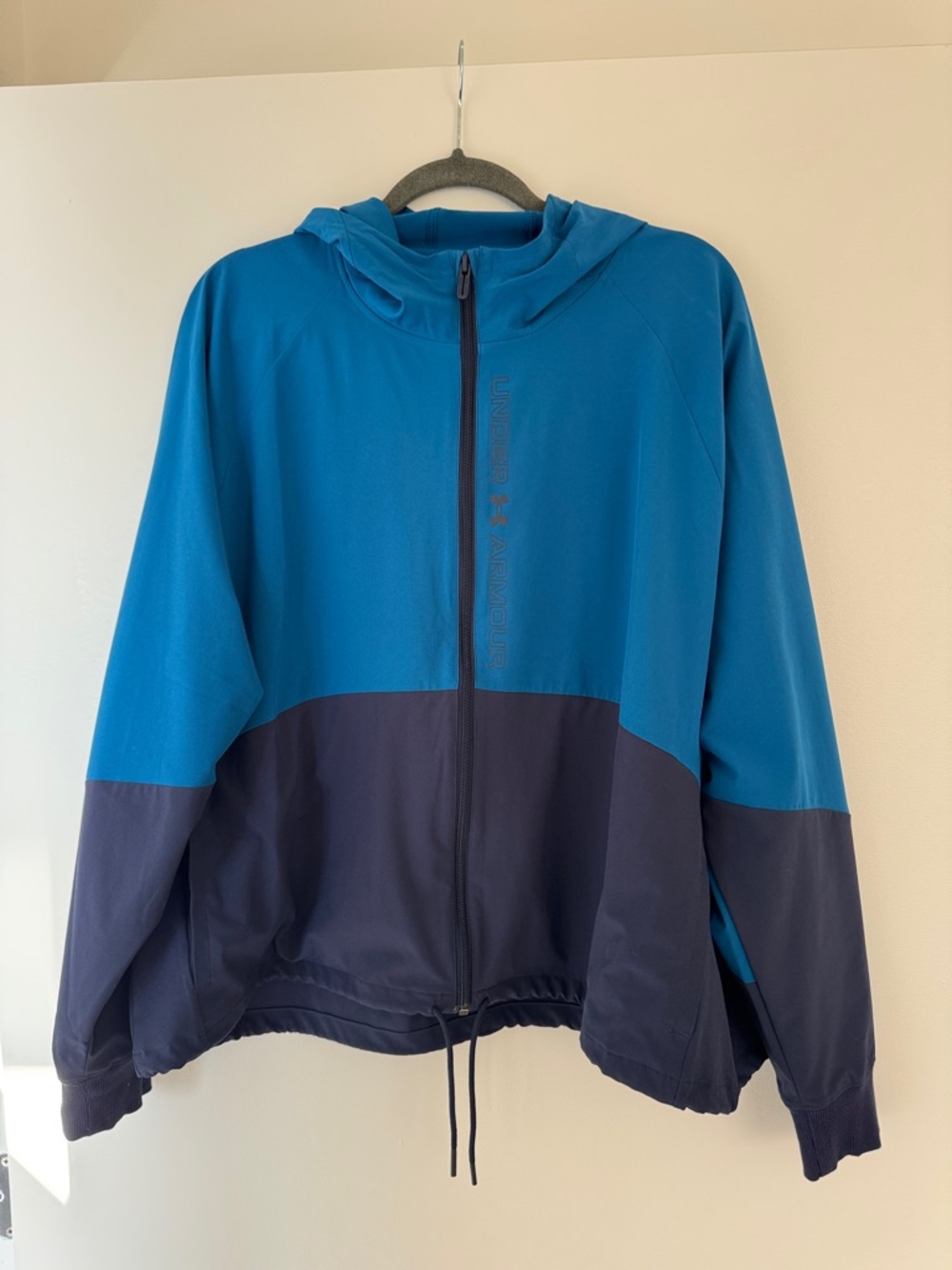Under Armour Blue and Navy Two-Tone Full-Zip Hoodie